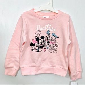 Disney Blush Pink Minnie Besties Fleece Pullover